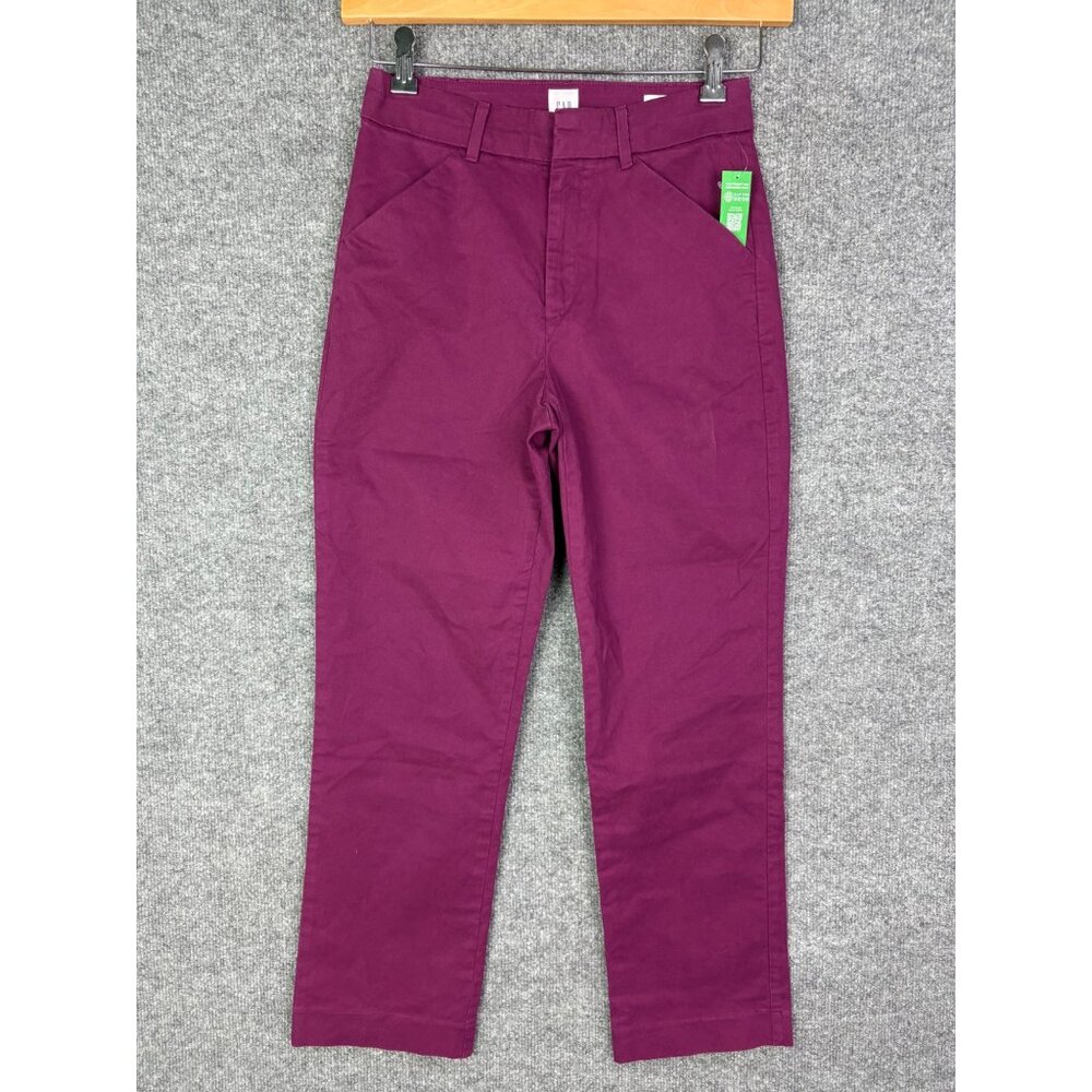 New Gap Womens Purple Slim‎ Ankle Khaki Size 2